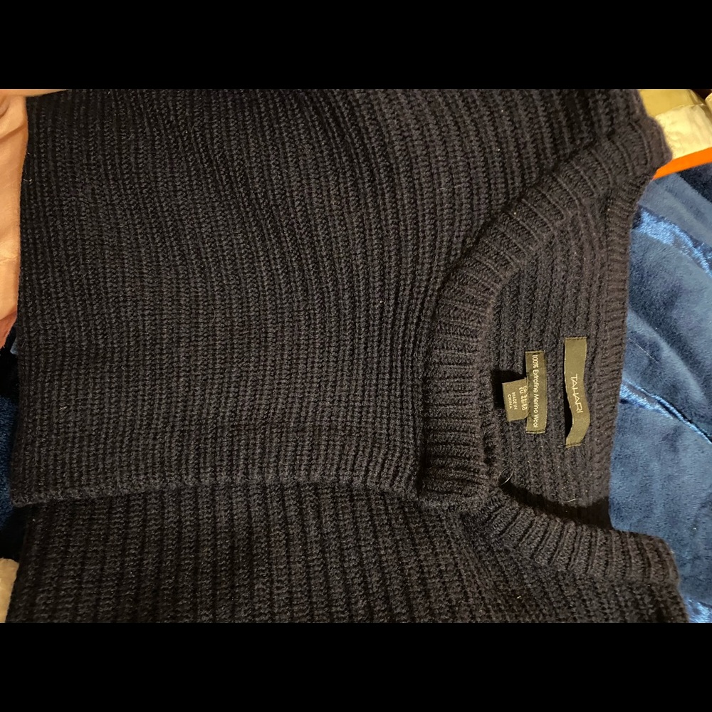 Tahari cardigan 2x navy blue